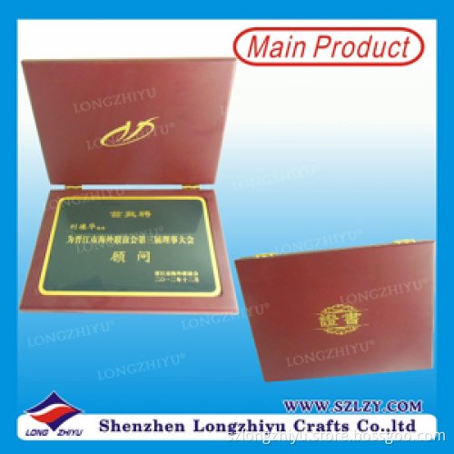 Granite Grain Restin Decorative Wood Carved Book Shape Wall Plaques Souvenir Plaques